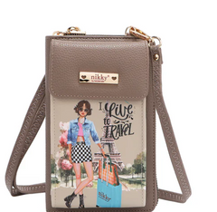 Nikky Phone/Wallet Crossbody Bag I live to Travel