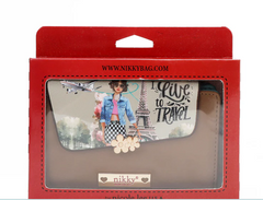 Nikky Small Bifold Wallet I live to Travel