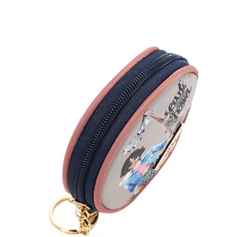 Round Coinpurse Keychain I live to Travel