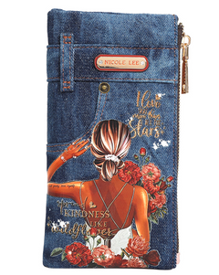 Denim Amanda 2 Piece Bifold Wallet Blind Date