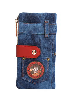 Denim Amanda 2 Piece Bifold Wallet Blind Date