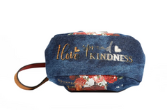 Denim Mini Coin Purse Wristlet Blind Date