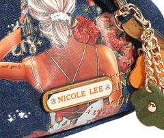 Denim Mini Coin Purse Wristlet Blind Date