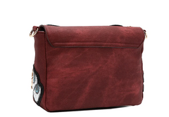 Multi Patch Flap Crossbody Red