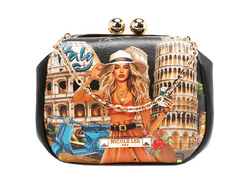 Kisslock Crossbody Mini Bag Martha Travels Italy