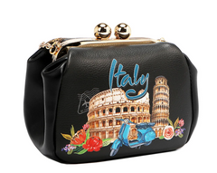 Kisslock Crossbody Mini Bag Martha Travels Italy