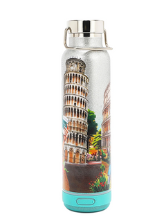 Tumbler with Bluetooth Speaker Martha Travels Italy