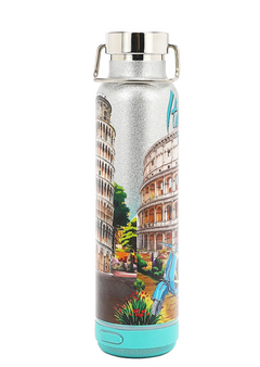Tumbler with Bluetooth Speaker Martha Travels Italy