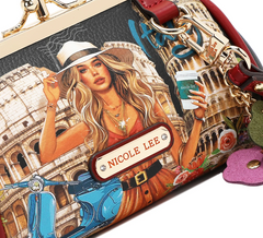 Mini Kisslock Coin Purse Wristlet Martha Travels Italy