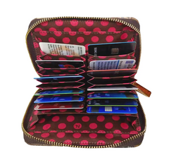 Isabel Accordion Zip Wallet Amor Fuera Del Cuadro