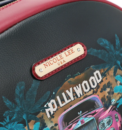 Large USB Fashion Backpack with Charging Port and Pouch Hollywood Drive