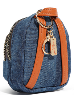 Denim Mini Coin Purse Keychain Hollywood Drive
