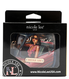 Denim Mini Coin Purse Keychain Hollywood Drive