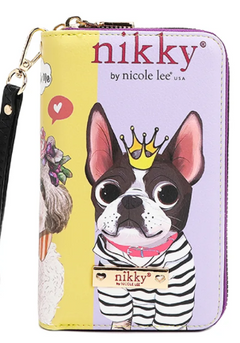 Nikky Medium Double Zipper Wallet Best Buddies