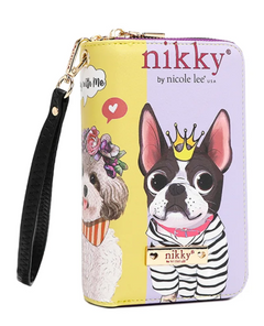 Nikky Medium Double Zipper Wallet Best Buddies