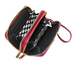 Nikky Medium Double Zipper Wallet Best Buddies