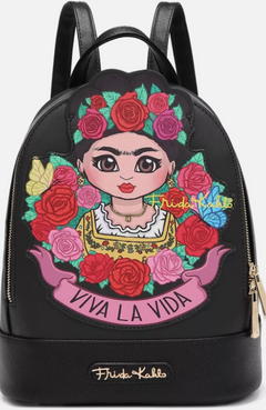 Frida Kahlo Black Backpack