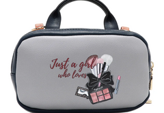 Mini Boston Doube Zip Crossbody Urban Coffee Dream