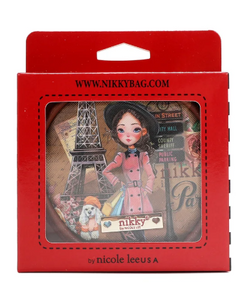 Round Coinpurse Keychain Emily Goes to Paris