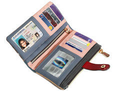 Bifold Zipper Wallet Emily Goes to Paris