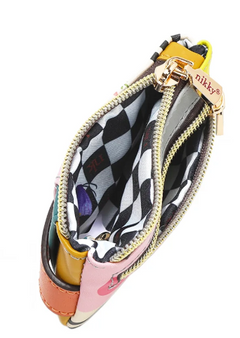 Mini Zip & Snap Button Card Holder Emily Goes to Paris
