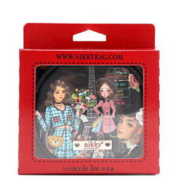 Round Coinpurse Keychain Nikky Makes Friends