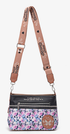 Pink Butterfly Sweet & Candy Shoulder Crossbody Bag