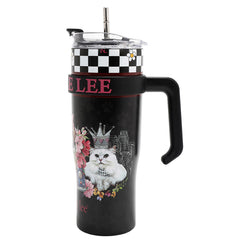 40 OZ PRINT TUMBLER WITH HANDLE