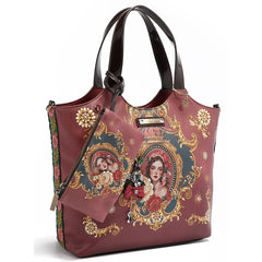 THE QUEEN TOTE WITH WRISTLET