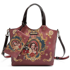 THE QUEEN TOTE WITH WRISTLET