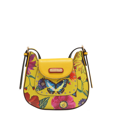 Butter-Flower Saddle Crossbody