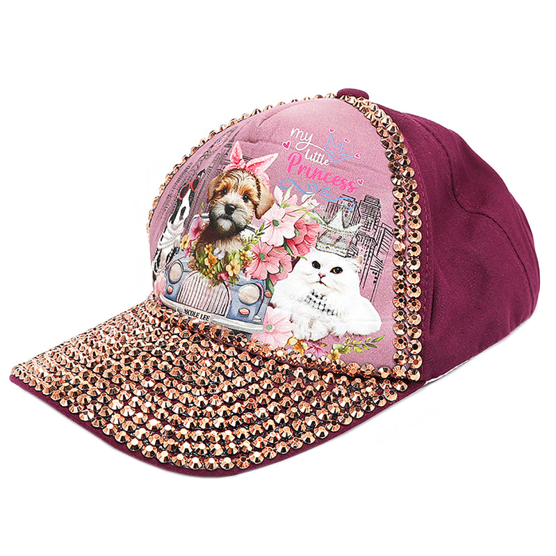 RHINESTONE FASHION CAP