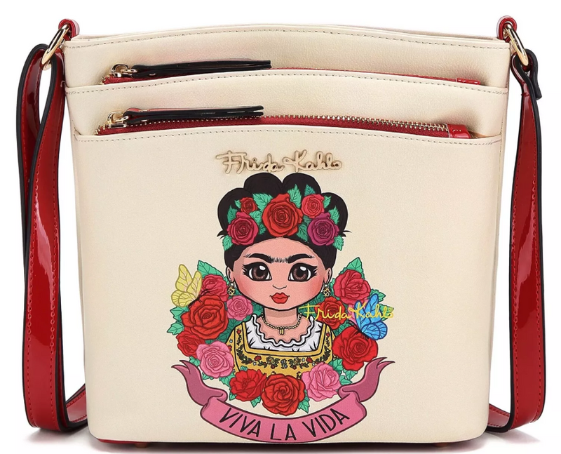 Frida Kahlo Crossbody Multi Comparment
