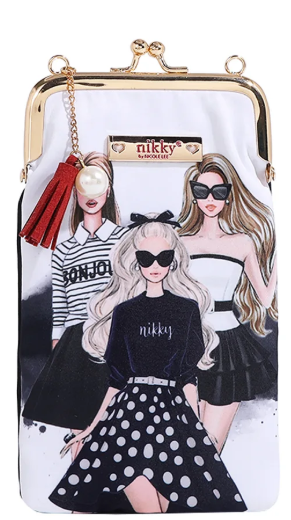 Trio Nikky Kisslock Phone and Sunglass Purse