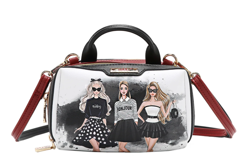 Mini Boston Double Zip Crossbody Trio