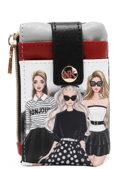 Mini Zip & Snap Button Card Holder Trio