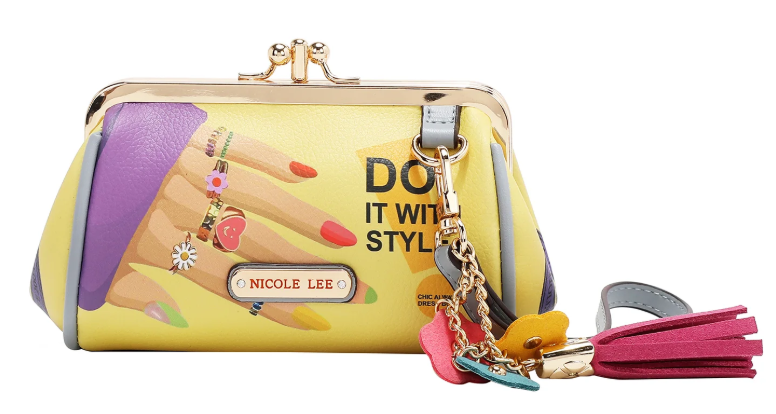 Mini Kisslock Coin Purse Wristlet Nail Polish
