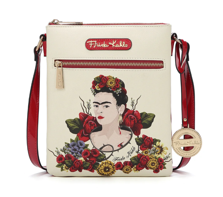 Frida Kahlo Crossbody Bag White