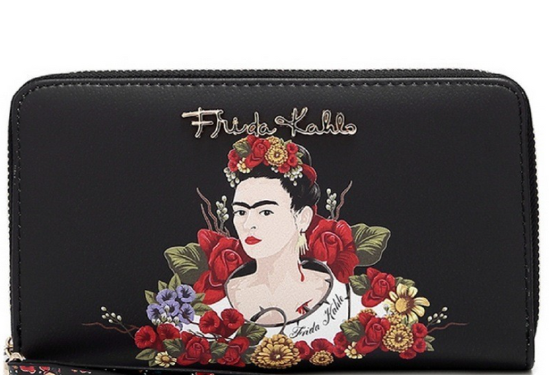 Frida Kahlo Flower Wristlet Wallet