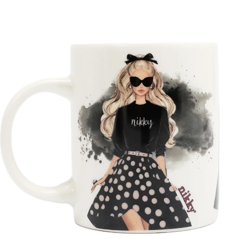 Trio Nikky Ceramic Mug with Bunny Keychain