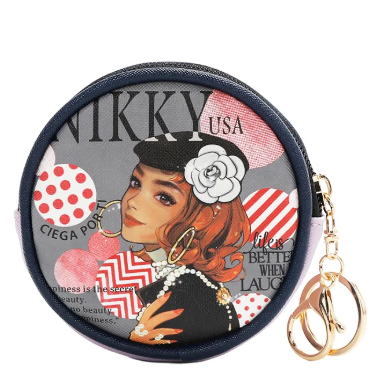 Round Coinpurse Keychain Ciega Por Ti