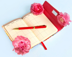 Monthly Planner with Pen Nail Polish