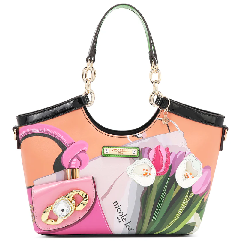 Violet Blossom Handbag