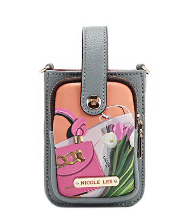 Strap Phone Case Crossbody Violet Blossom