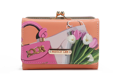 Agustina Trifold Wallet Violet Blossom