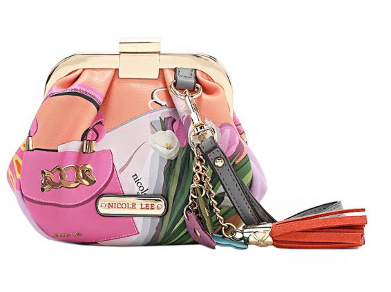 Mini Coinpurse Wristlet Violet Blossom