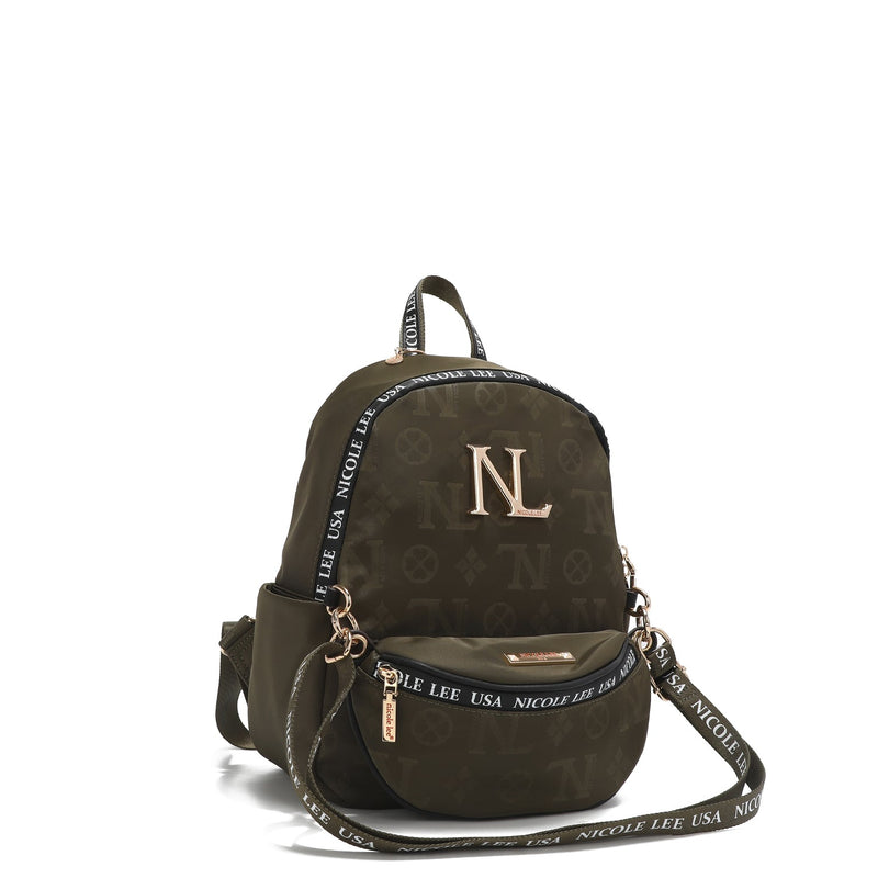 Mochila de nailon de dos piezas Keysha