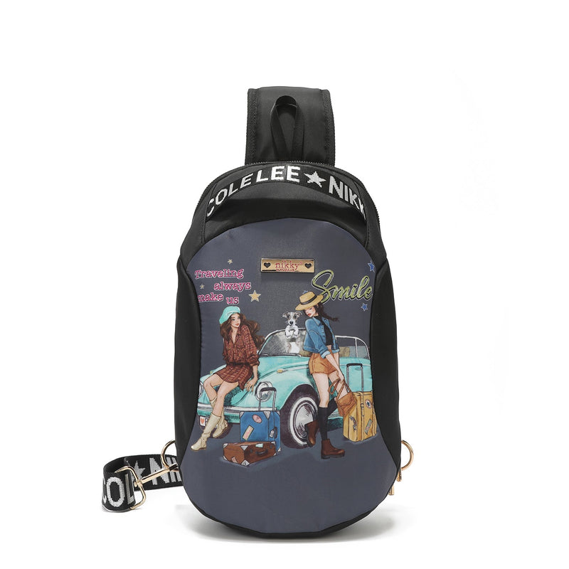Mochila bandolera de nailon