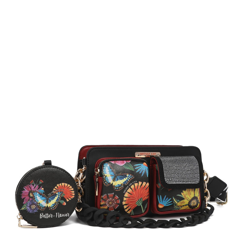 Bolso bandolera de cadena de 2 piezas