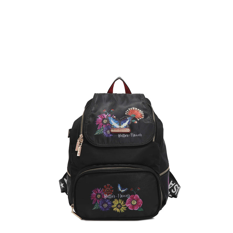 Mochila multiusos de nailon con solapa